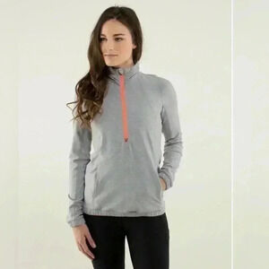 Lululemon Forthright gray 1/2 zip pullover